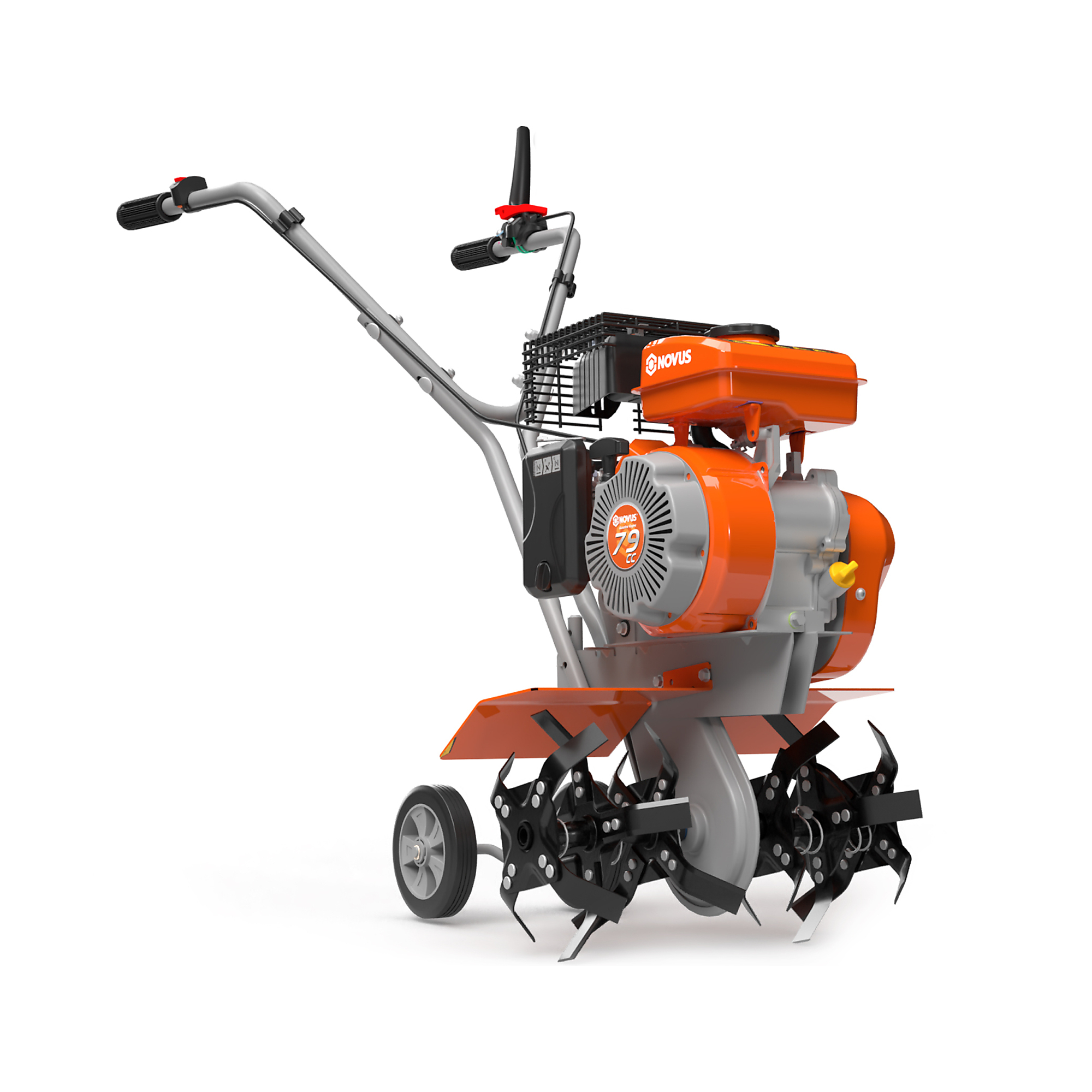 NOVUS, 17in. 2in.-1 Front Tine Tiller, 79cc OHV Engine, Max. Working Width 17 in, Engine Displacement 79 cc, Model# NV17FTG